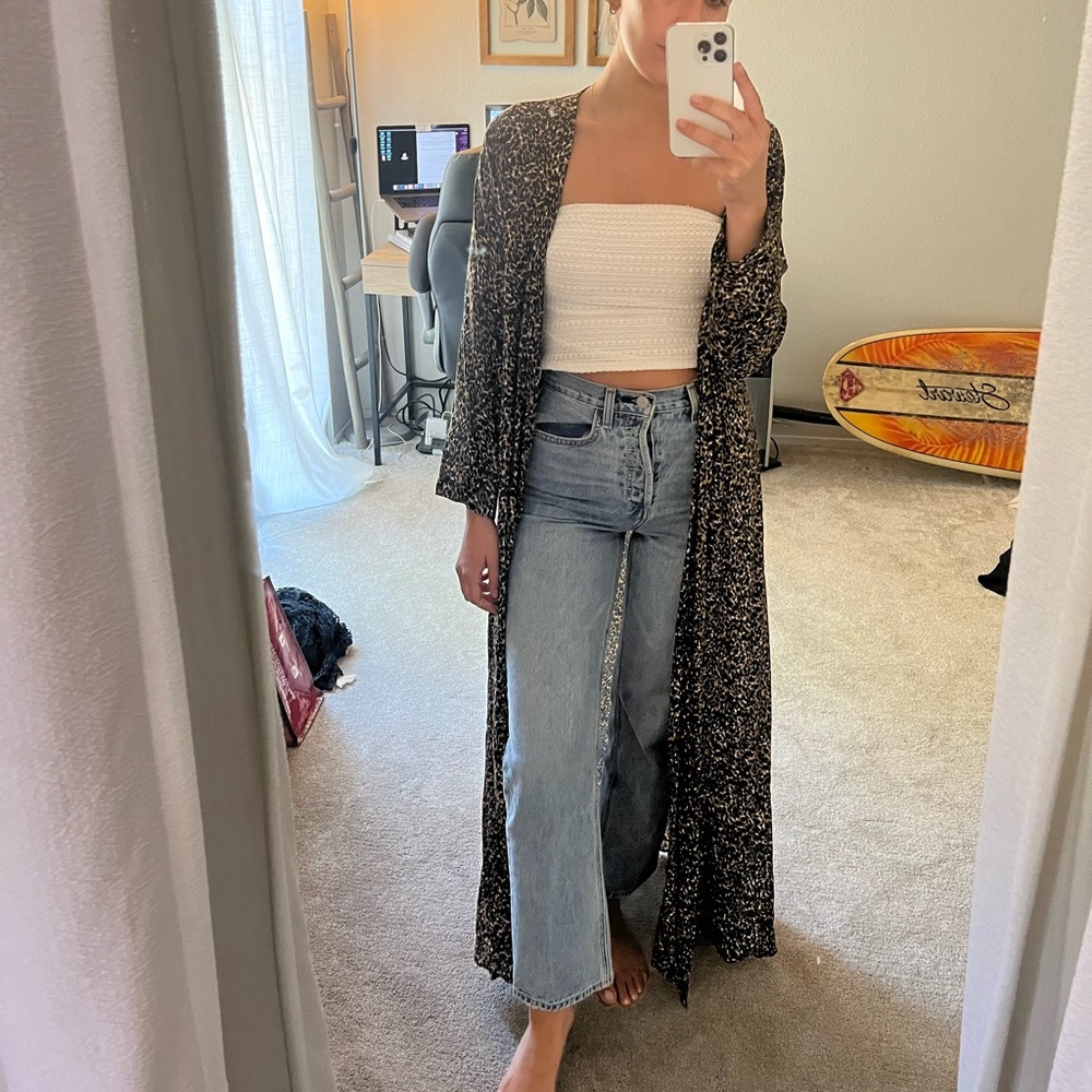 Leopard Maxi Kimono